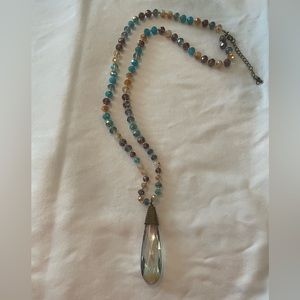 Beautiful multi crystal necklace